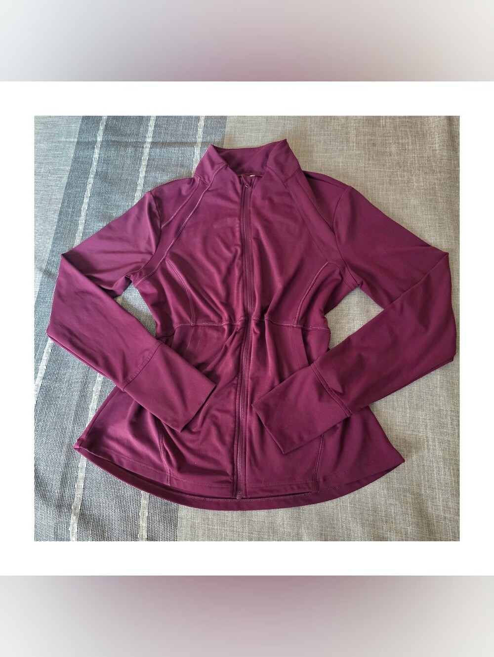 Women's Full-Zip Active Jacket | Burgundy | Size M (8-10)
